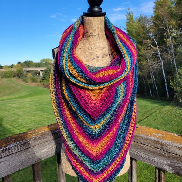 Morning Glory Wild Oleander Hooded Scarf