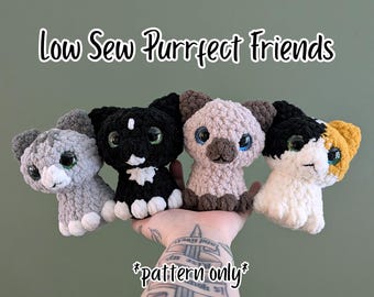 Low Sew Purrfect Friends Cat Crochet Pattern
