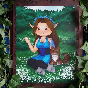 Elven Meadow 8.5x11 Impression