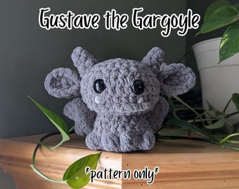 Gustave the Gargoyle Crochet Pattern
