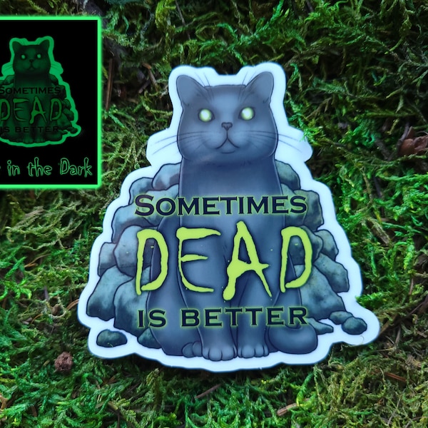 Pet Sematary Glow in the Dark 3" Glossy Vinyl Sticker