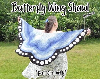 Butterfly Wing Shawl Crochet Pattern