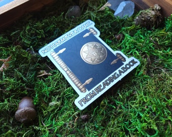 Book of the Dead 3" matte spiegelsticker