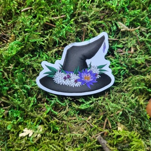 Witch Hat 2&quot; Glossy Vinyl Sticker