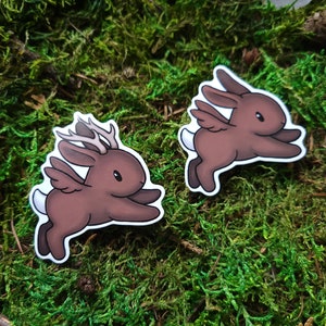 Wolpertinger and Skvader 2" Glossy Vinyl Stickers
