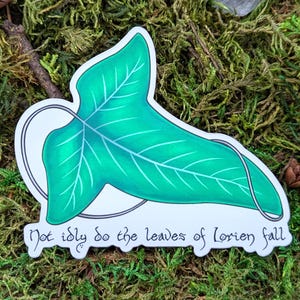 Leaves of Lórien 3.5&quot; Matte Vinyl Sticker
