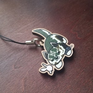 Wolf Link Wooden Charm