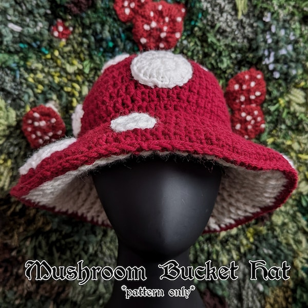 Mushroom Bucket Hat Crochet Pattern