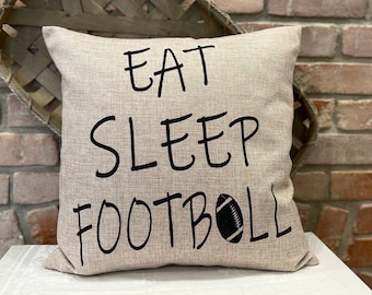 Football-Football Pillow Covers-Football Pillows-Football Fan Gifts-Football Decor-Mancave Decor-Mancave Pillows-Gifts for Men-Throw Pillows