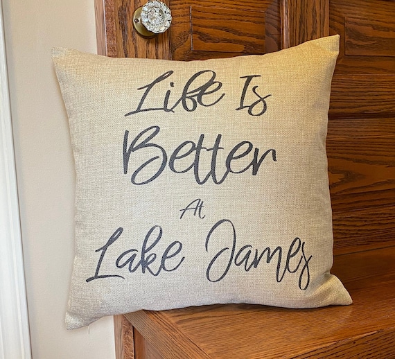 Life is Better At-personalized Pillow-personalized Lake House