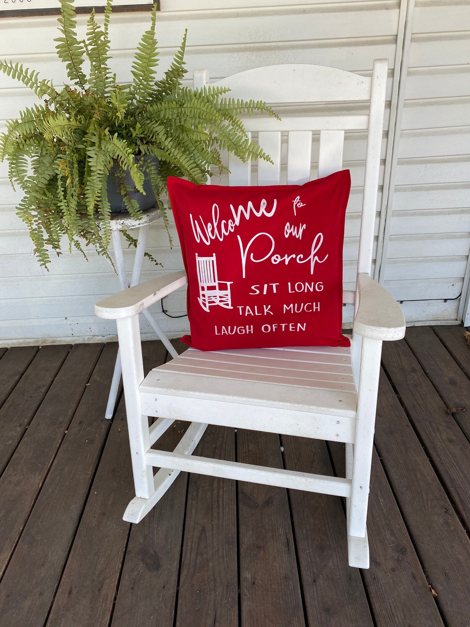 to Our Porchporch Rocker Pillow Coverfarmhouse Style Etsy