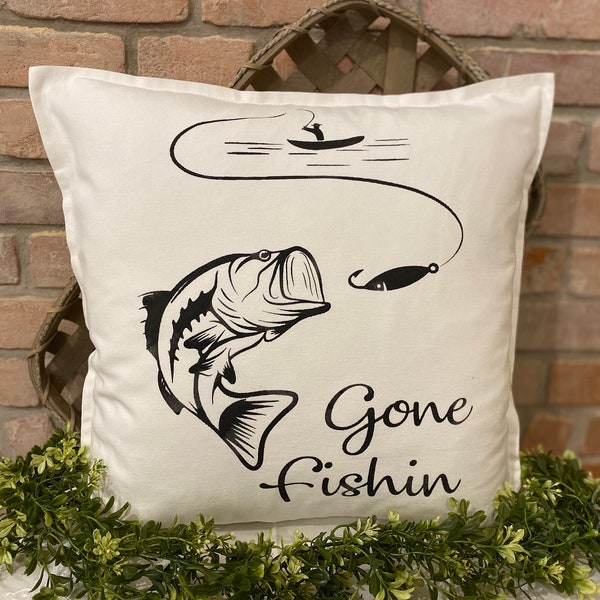 Fishing Pillow Etsy