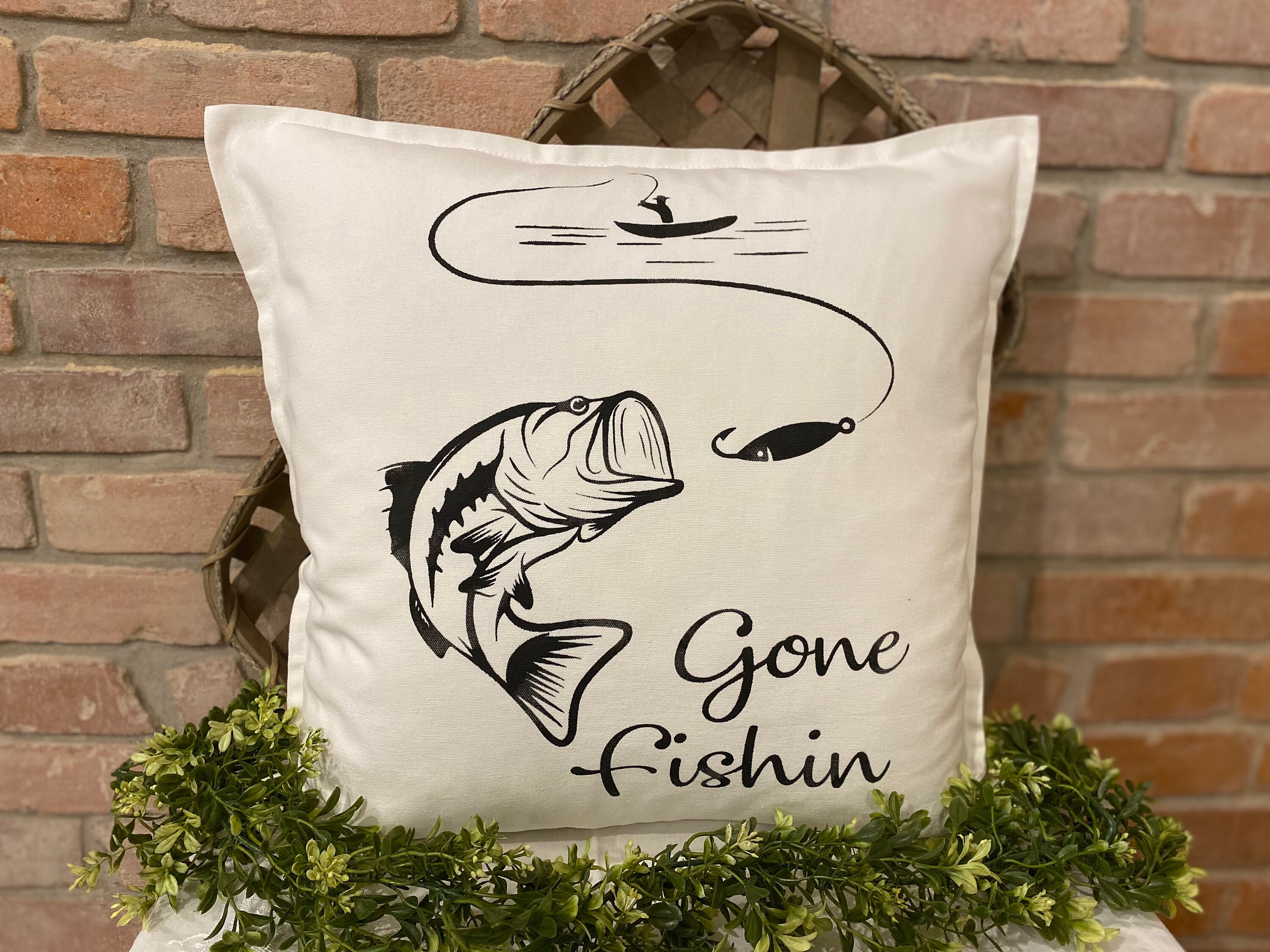 Fishing Pillow Etsy
