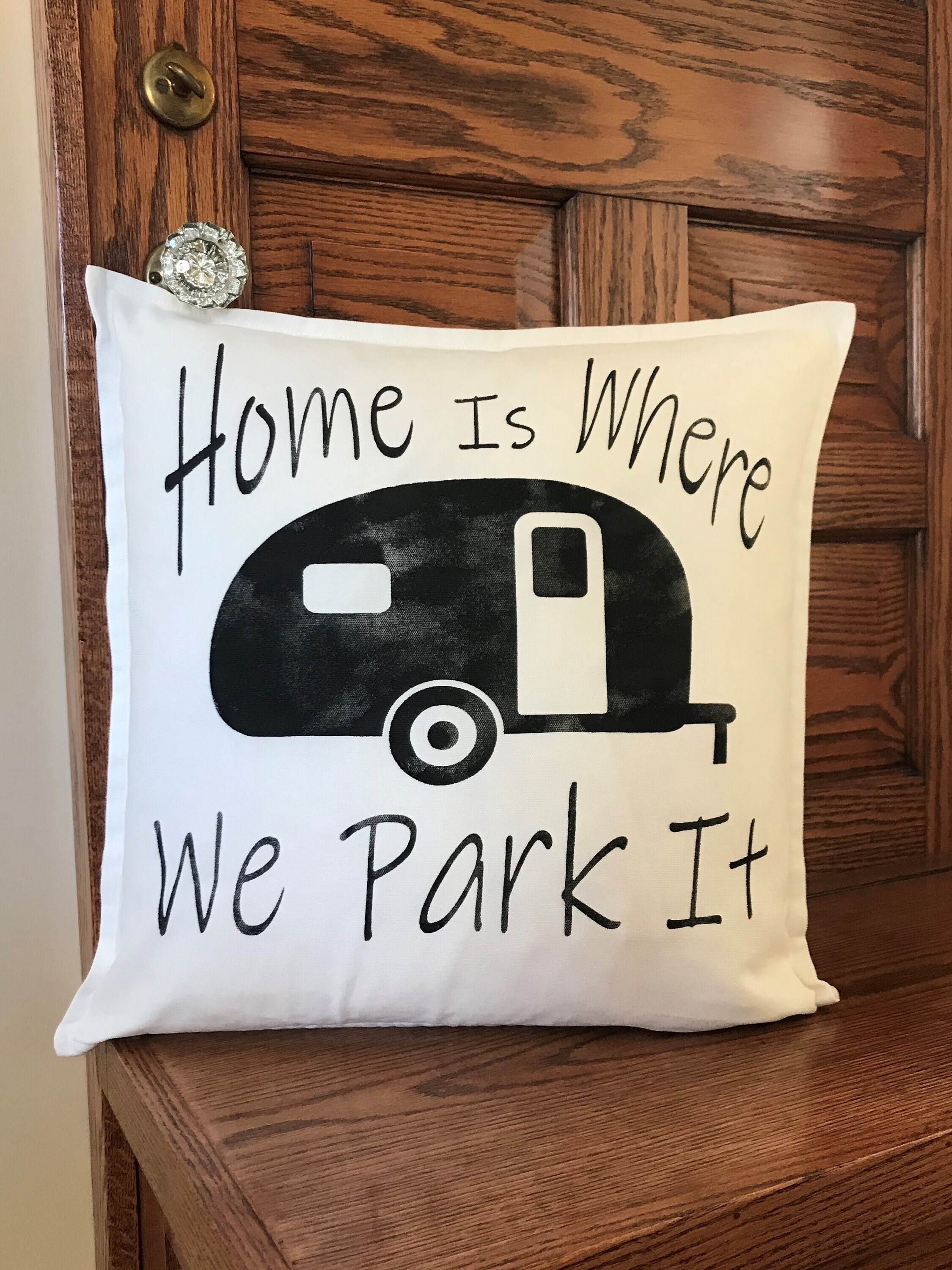 Home is Where We Park ItCamper PillowsCamper DecorMotorhome Etsy