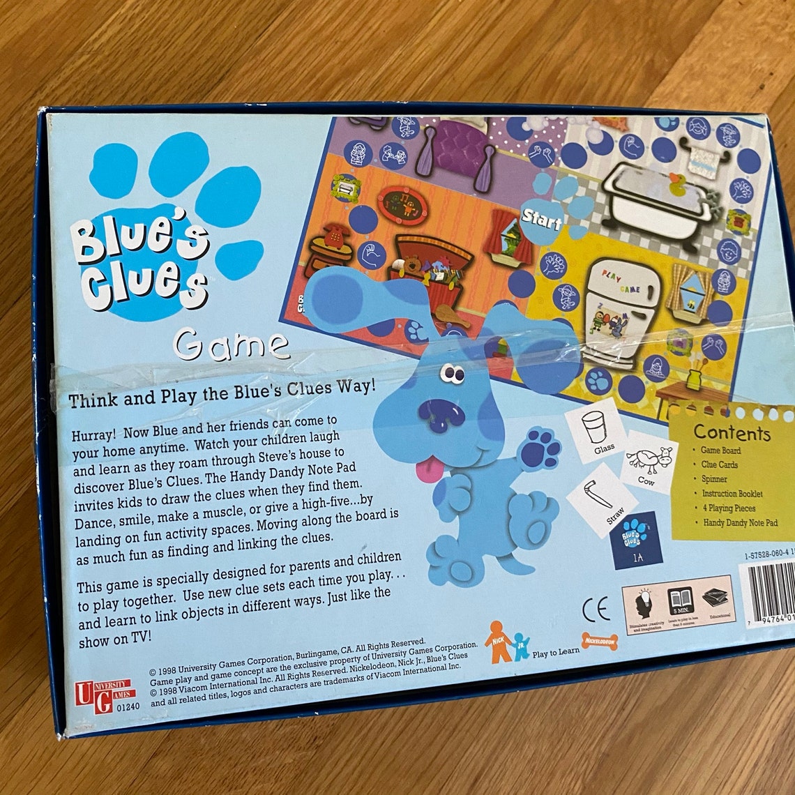 90s Vintage Blue's Clues Board Game Etsy