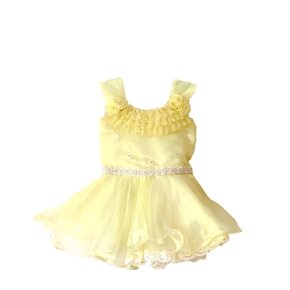 pale yellow dress for little girl
