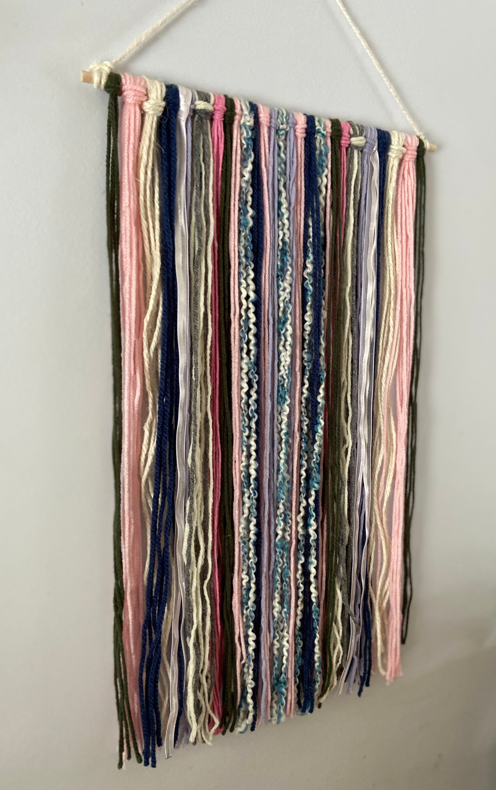 Girls tapestry handmade yarn tapestry Etsy
