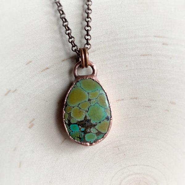 Hubei Turquoise Necklace, Copper Turquoise Jewelry