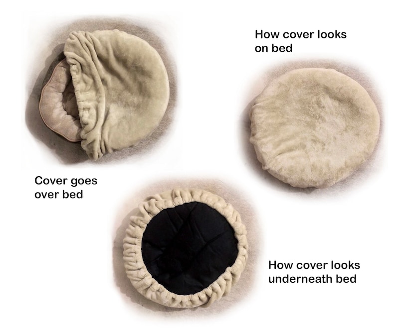 Washable Pet Plush Bed Covers image 2