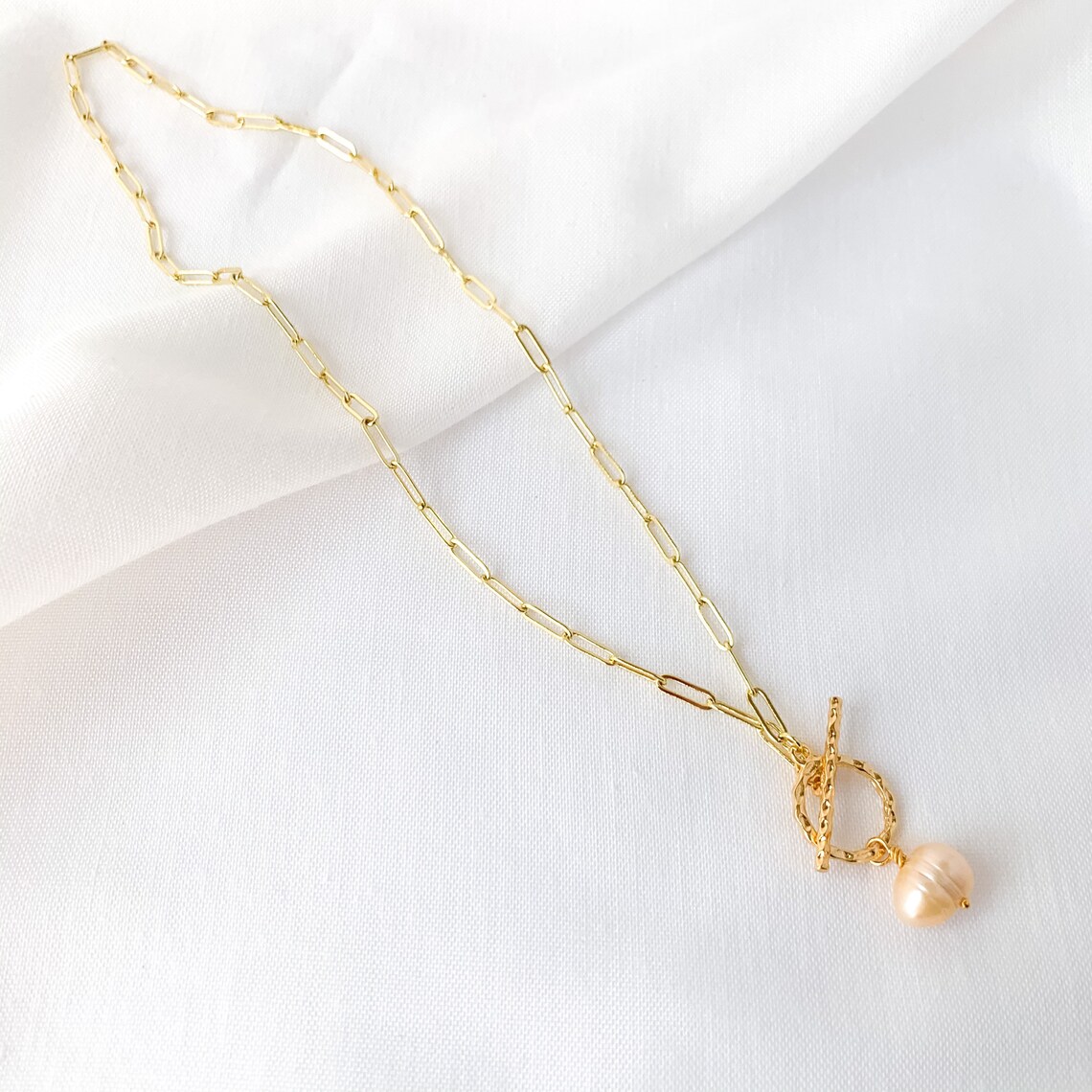 Paperclip necklace trendy layering necklace paperclip Etsy