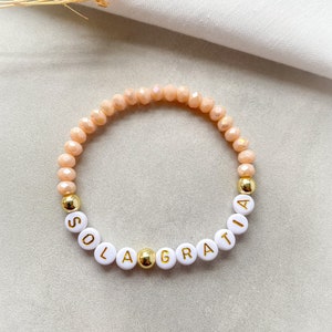 Sola gratia bracelet, 5 solas, reformed theology, faith bracelet, Coram Deo, Christian jewelry,