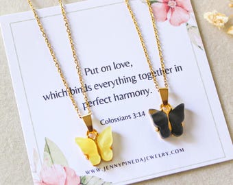 Faith necklace for women and girls, Christian necklace, Christian jewelry Christmas gift for women, Bible verse gift, faith Christmas gift