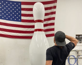 Giant bowling pin! Customizable, up to 8ft tall!
