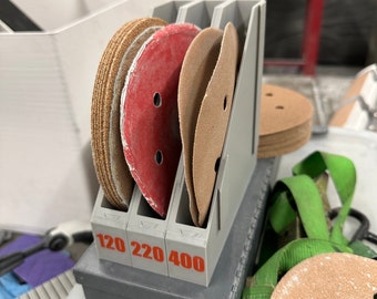 Organization Bins for Sanding Disks | Sand paper | Wall Tray | Modular