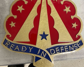 Ready in Defense Wall Art - Army Emblem