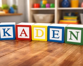 Alphabet Letter Blocks - Any Size You Want! Durable and Stackable!