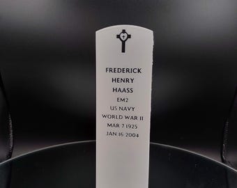 Military Headstone | Arlington Grave marker | Military Memorabilia |