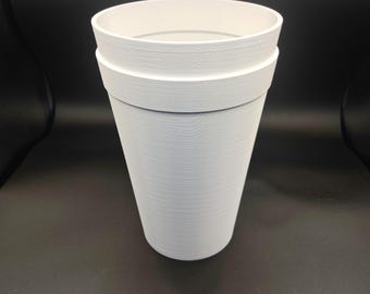 Styrofoam Cup Styled Plastic Planter | Purple Drank Lean Cup | Restaurant Tip Jar