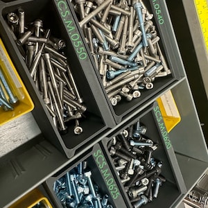 Bins for Lista Drawers - Plastic Boxes - Screw Bins - Organization
