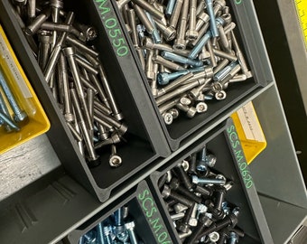 Bins for Lista Drawers - Plastic Boxes - Screw Bins - Organization