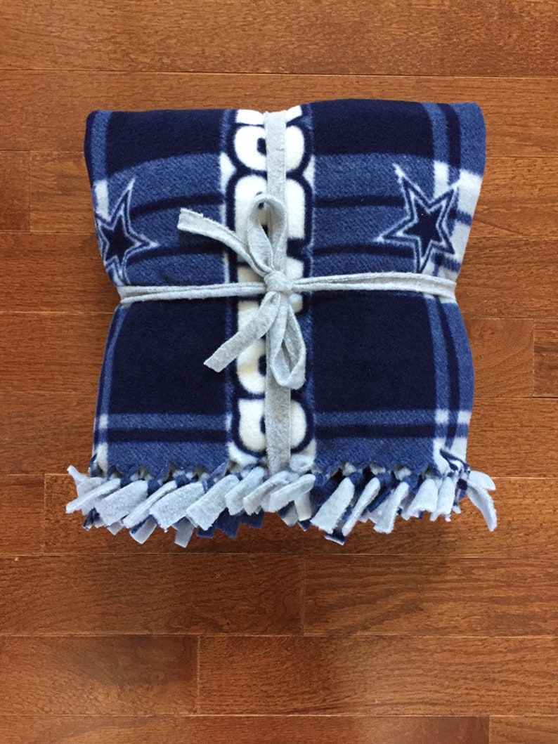 DALLAS COWBOYS Baby Blanket Dallas Cowboys Pink Fleece Tie Etsy