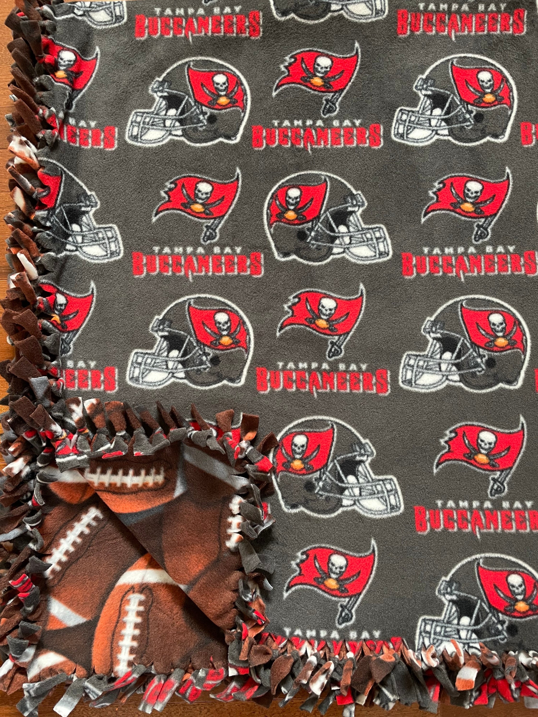 Buccaneers fleece blanket hot sale
