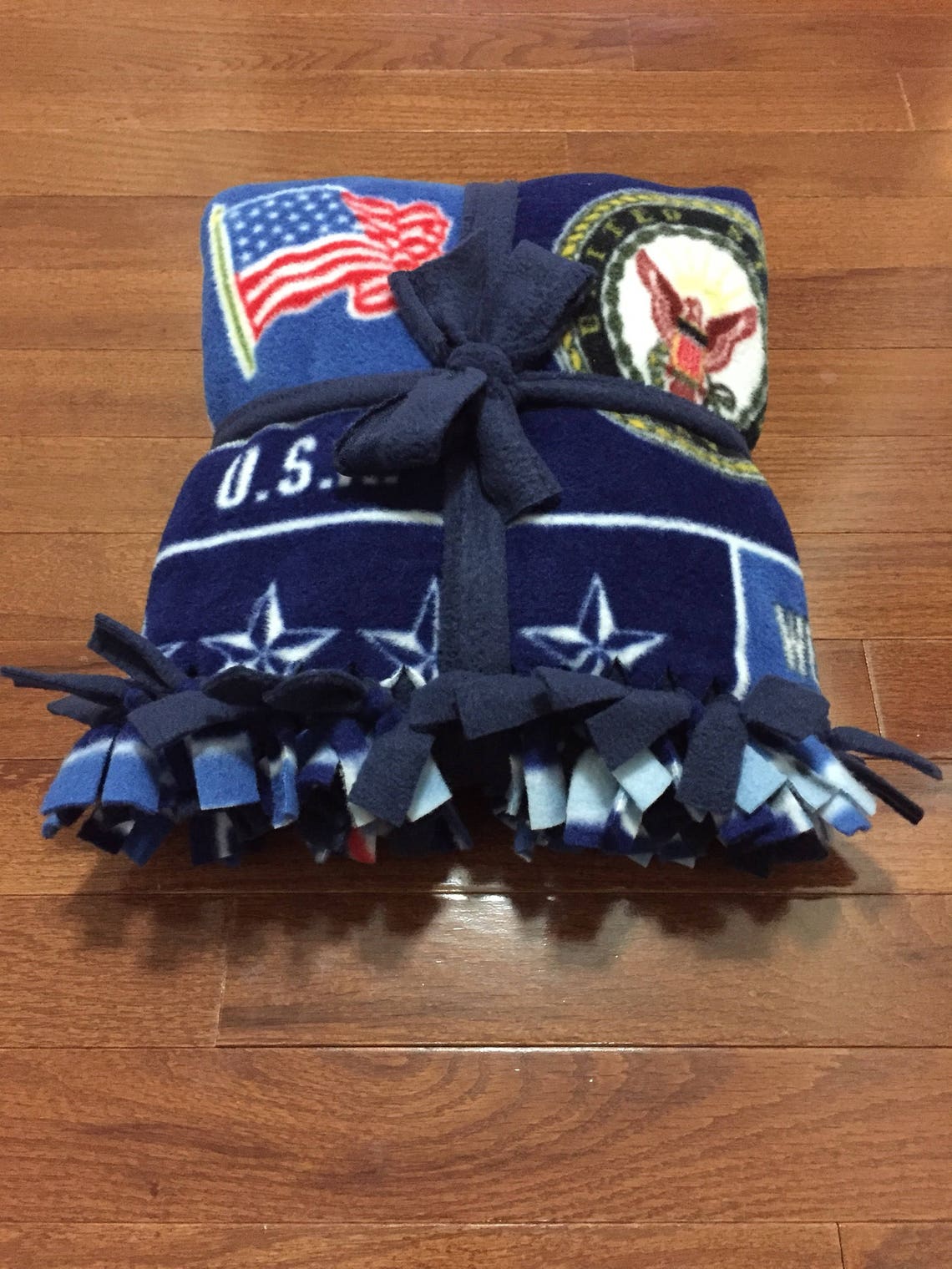 US NAVY Baby Blanket United States Navy Fleece Tie Blanket Etsy