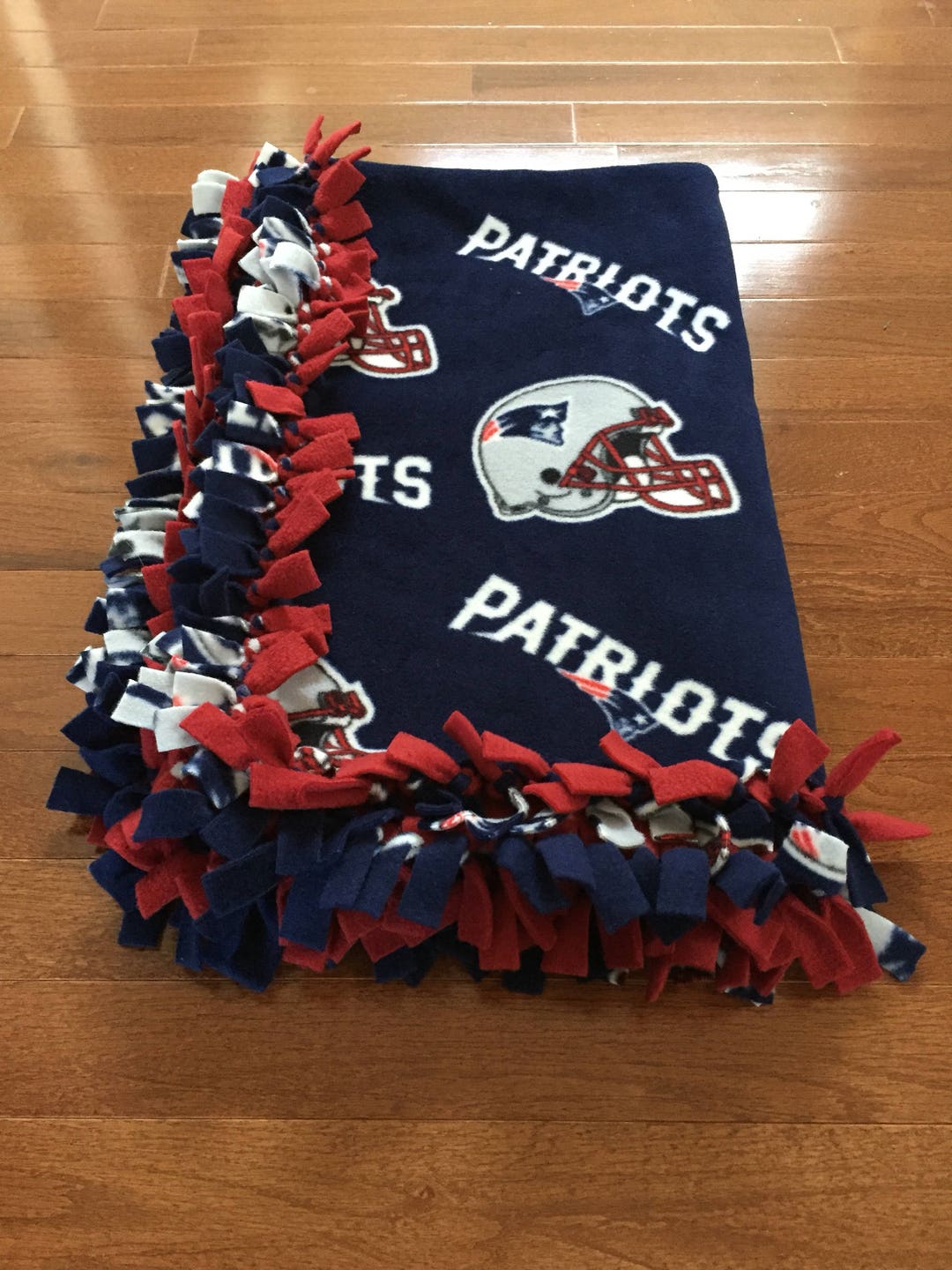 PATRIOTS Baby Blanket Patriots NFL Fleece Tie Blanket Patriots Pet