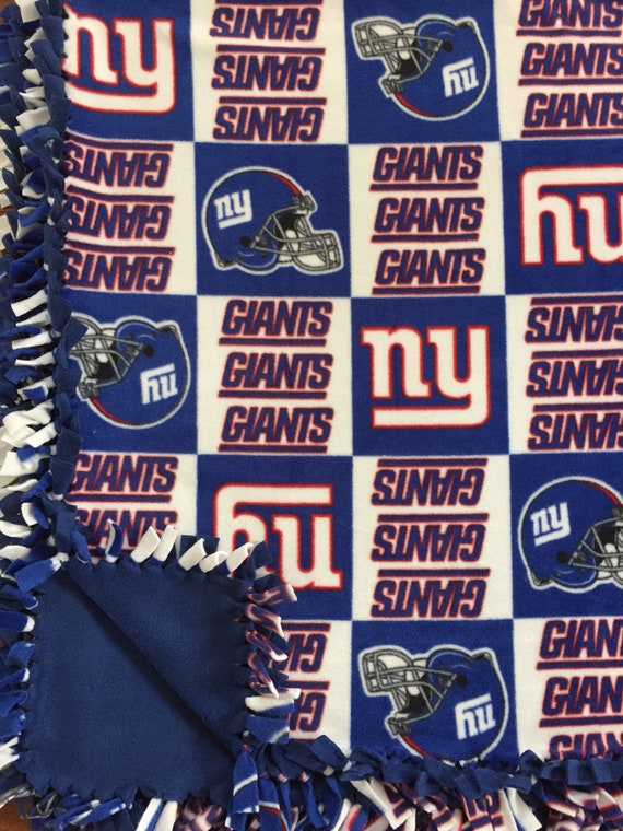 Ny Giants Nfl Baby Blanket New York Giants Pink Fleece Tie Etsy
