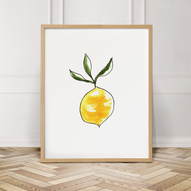 Set of 6 fruits and veggies prints Kitchen wall art Fruits Etsy