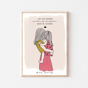 Personalized Gift for Mom, Mom and Children Print, Sentimental Gift, Mum and Child, Birthday Gift for Mom, Grandma Gift
