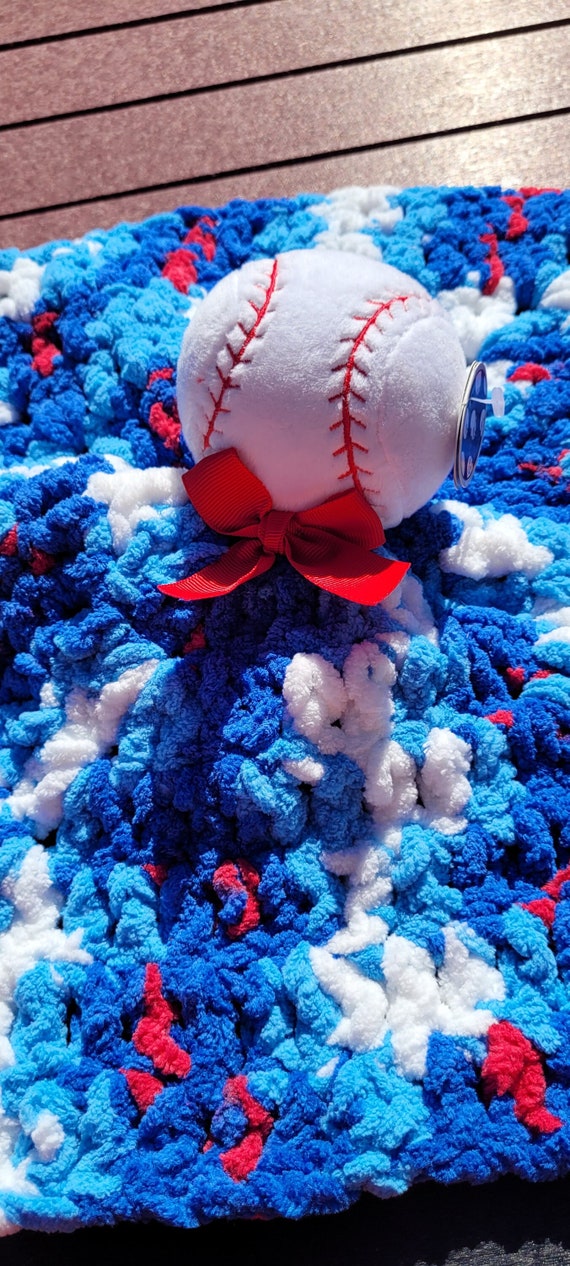 Baseball Lovey - Handmade Crocheted