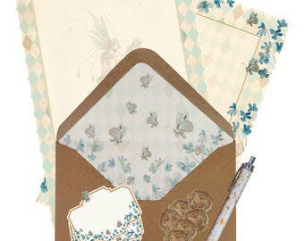 Mushroom Fairy Letter Writing Kit | Deluxe & Standard Whimsical Stationery Set | Illustrated Notepaper, Wax Seals, Notebook and Pen