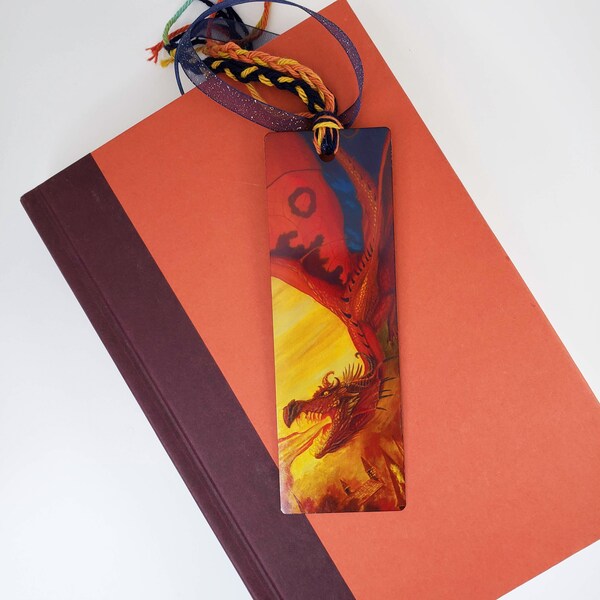 Bookmark Metal. Dragon Rage. Fantasy Art. Dragon. Fantasy Creature. LoTR. The Hobbit. Reading. Book Accessories. Book lover gift. Dragon Age