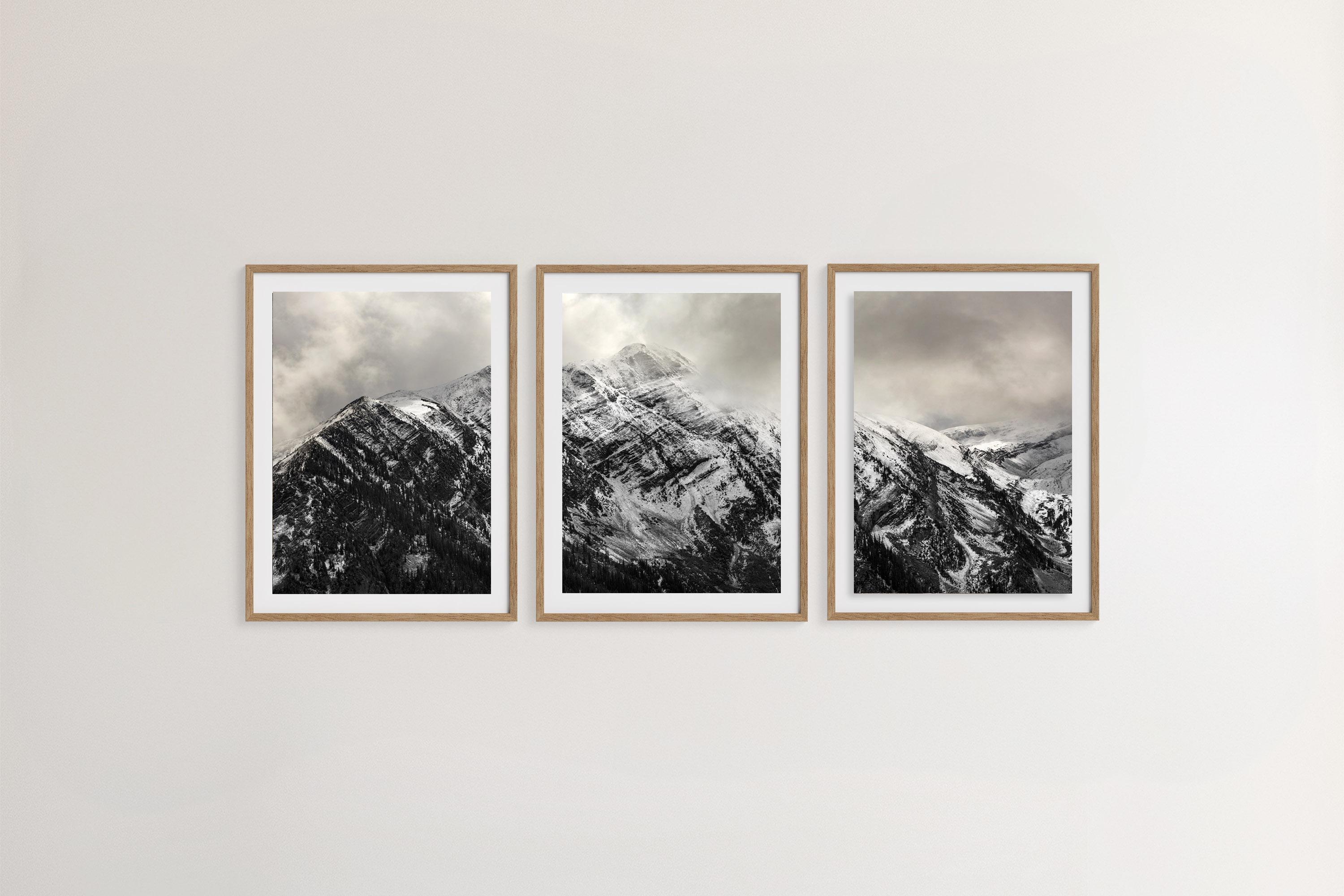 3 Piece Winter Mountain Wall Art Set: Colorado Landscape Photography Prints or Canvas