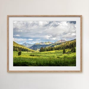 Crested Butte Colorado Mountain Print: Rocky Mountain Landscape Photography