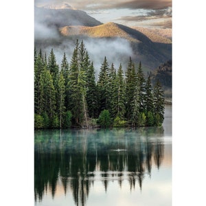 Mountain Lake and Forest Photo Art Print- Colorado Canvas Wall Art - Lake San Cristobal - San Juan Mountains