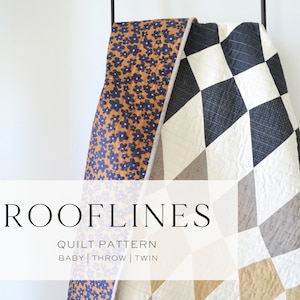 Rooflines Quilt Pattern PDF Download | Modern Quilt Pattern