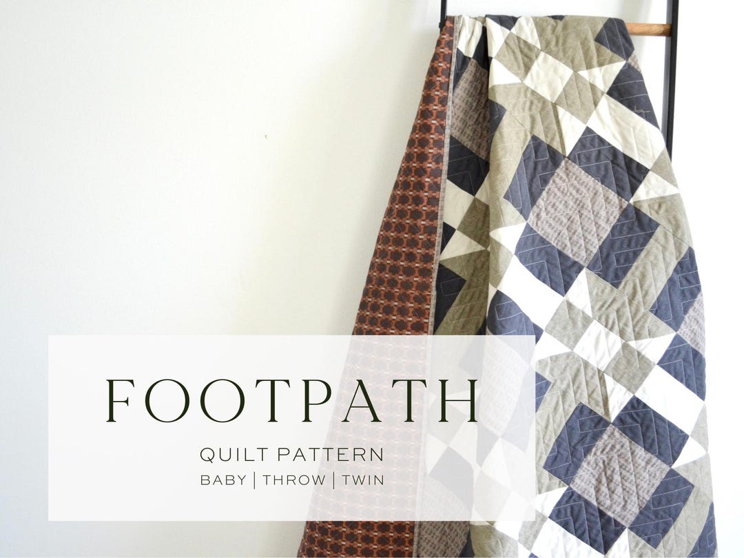 Footpath Quilt Pattern PDF Download | Modern Quilt Pattern - Etsy
