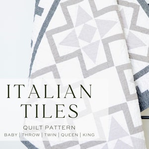 Italian Tiles Quilt Pattern PDF Download